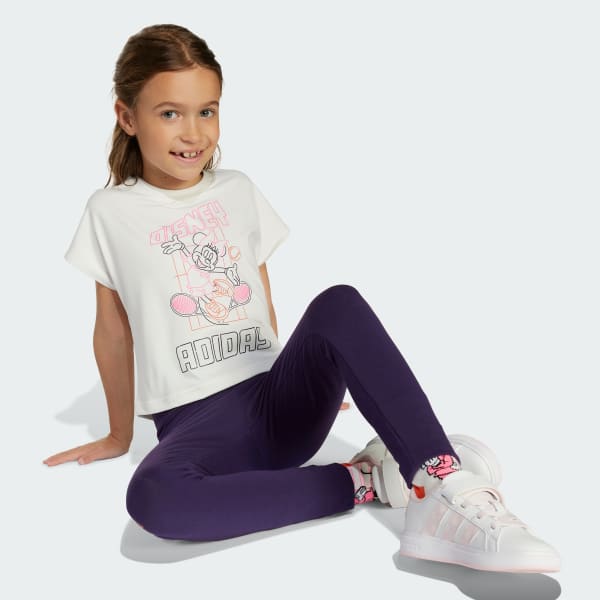 Tシャツ・カットソー adidas Adidas X Disney Minnie Mouse Top and Bottom Set White ADIDAS DISNEY MINNIE MOUSE T-SHIRT SET - White | Free