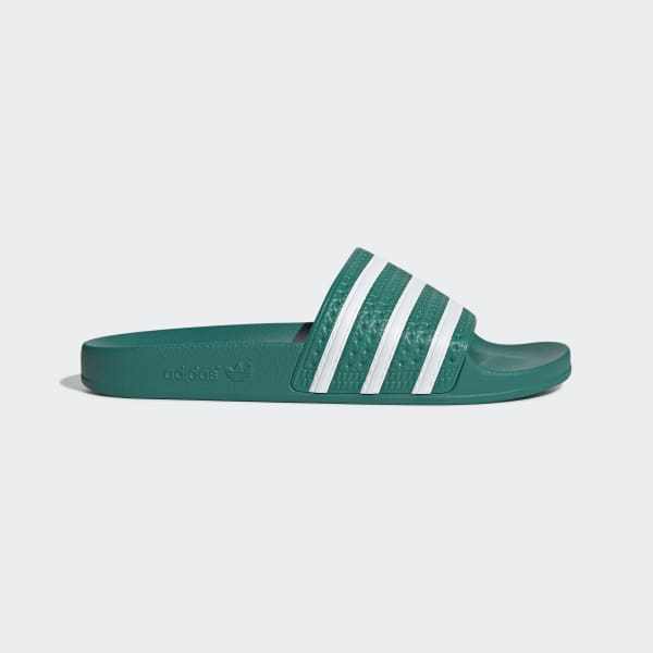 adilette green white