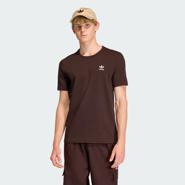 Marron T-shirt gaufré Trèfle Essentials