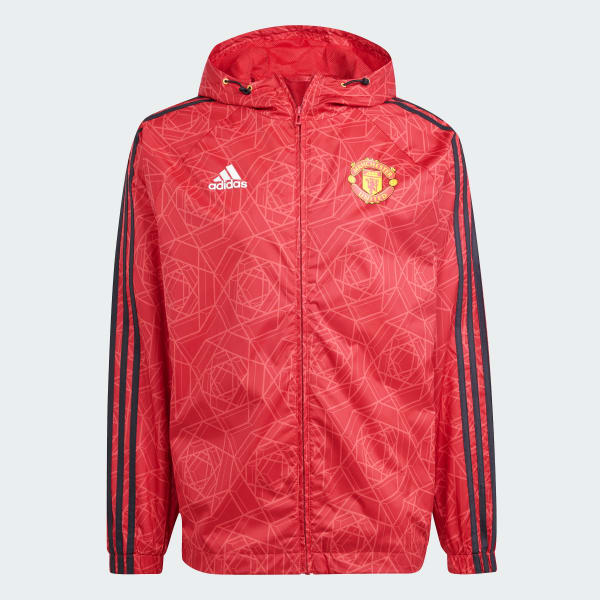 Adidas poncho discount windbreaker red