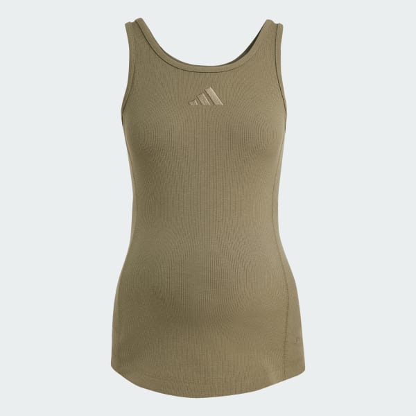 Gron Rib Tank Tröja (Maternity)