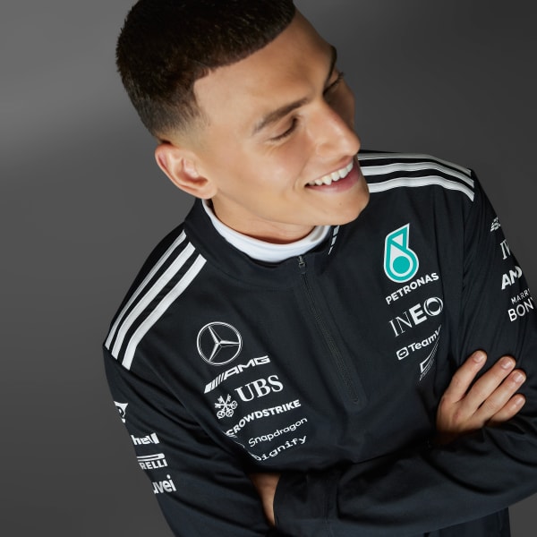 Black MERCEDES - AMG PETRONAS FORMULA ONE TEAM 1/4 ZIP