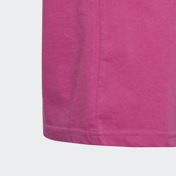 ruzová Tričko Essentials 3-Stripes Cotton Loose Fit Boyfriend