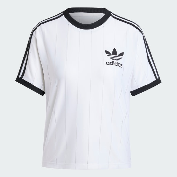White Adicolor 3-Stripes Pinstripe Tee