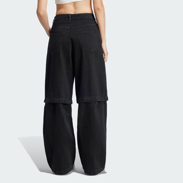 Negro Pantalón Adibreak Denim Two-In-One