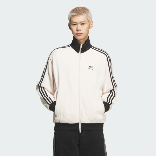 White WAFFLE CLASSIC TRACK TOP