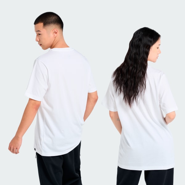 สีขาว เสื้อกราฟฟิกสตรีทฟู้ด