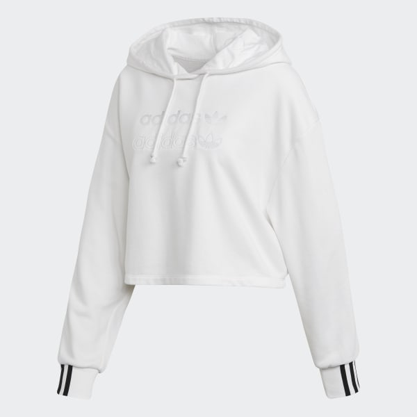 Poleras blancas on sale con capucha