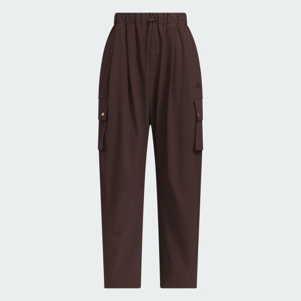 ブラウン ラックスフロー オールデイズ ルーズフィット ストレッチ ウーブン カーゴパンツ