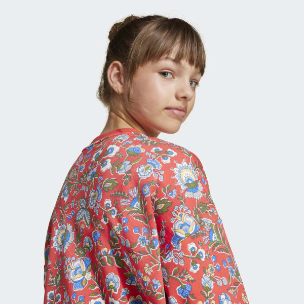 adidas Originals X Liberty London Crew Kids - Red | Free