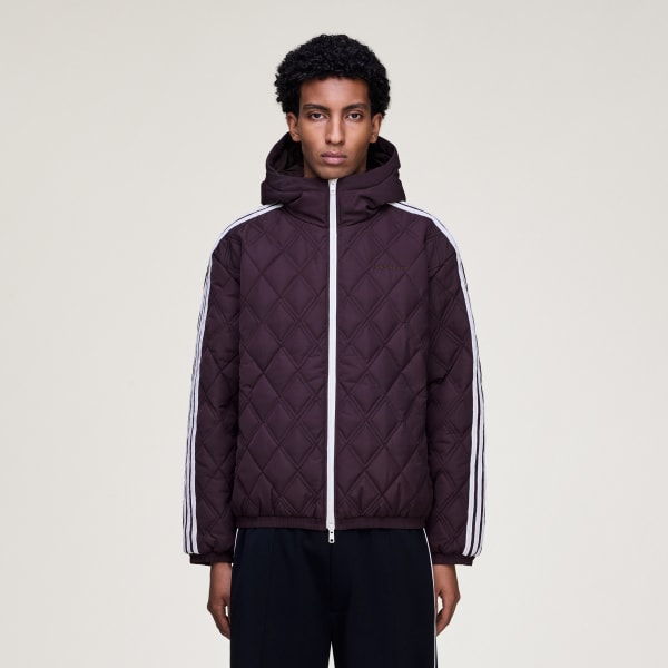 Burgundy WALES BONNER Quilted JKT Jacket