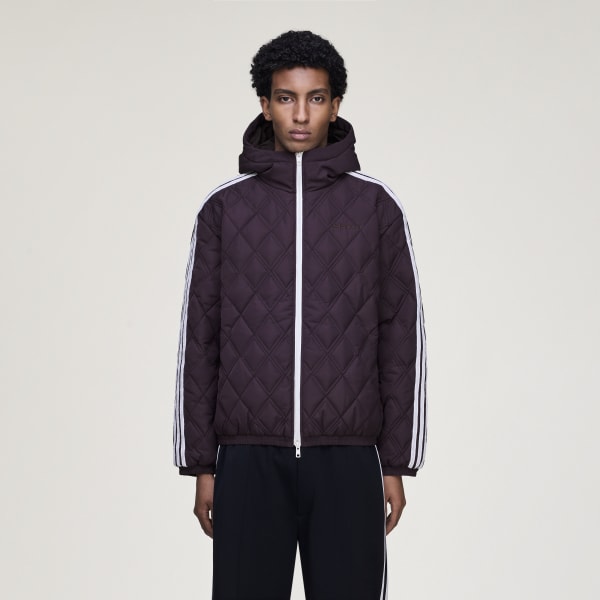 adidas WALES BONNER Quilted JKT Jacket - Burgundy | Free Shipping
