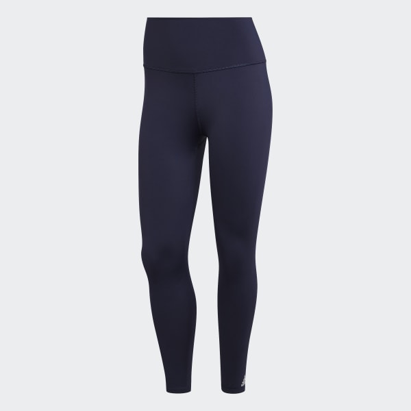 Azul Calzas Optime Training Luxe 7/8 Tiro Alto
