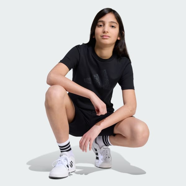 Black Future Icons Graphic Tee Kids