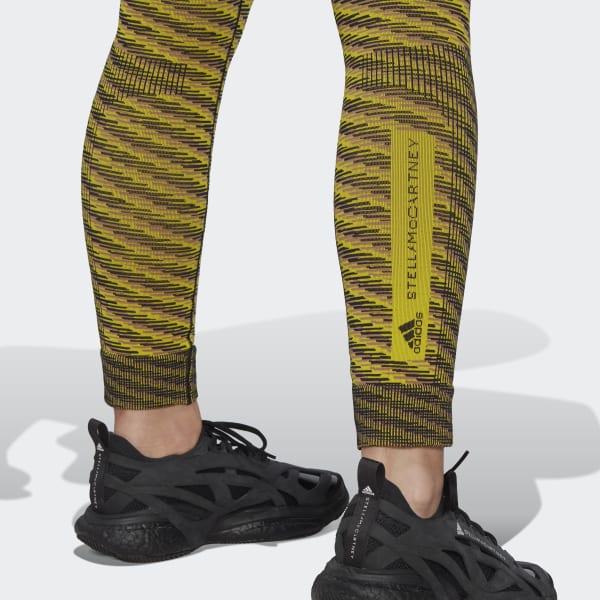 Marron Legging de Training en maille adidas by Stella McCartney