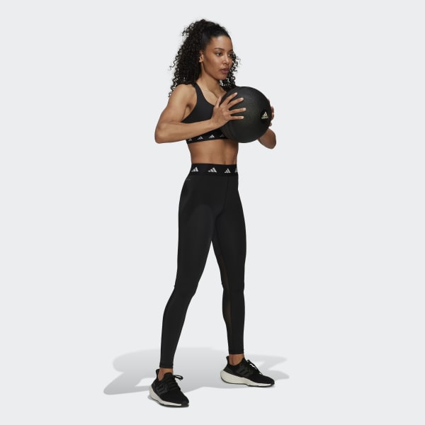 Adidas Climalite Leggings Womens Medium 12-14 Black Orange Grey Running  Training