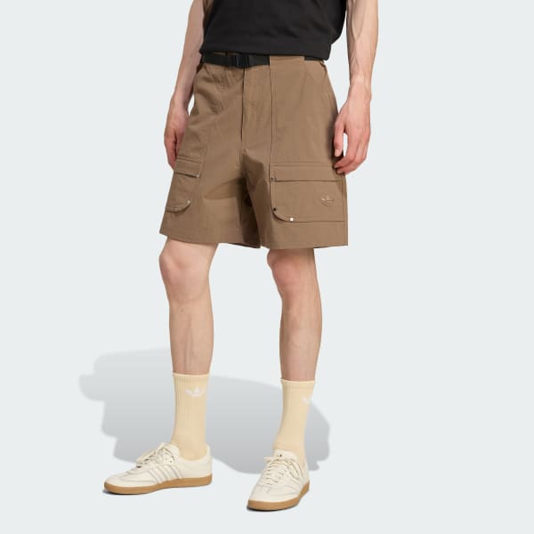 hnědá Šortky Premium Essentials Utility Cargo 