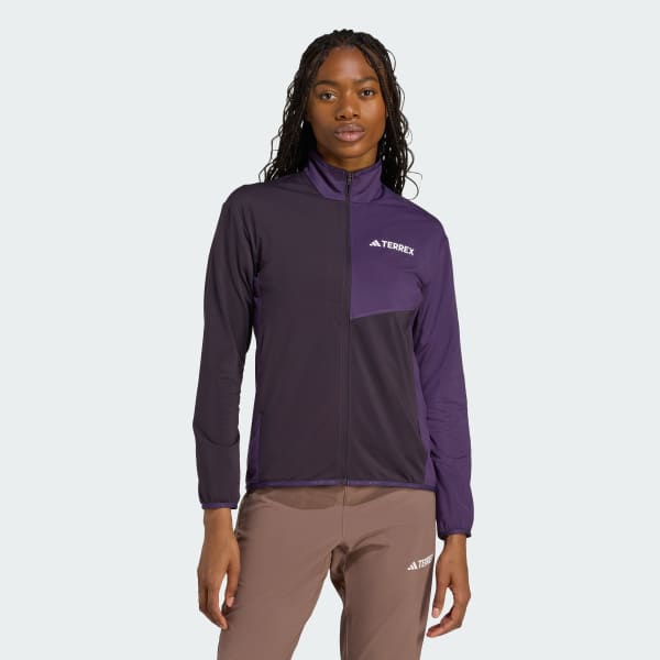 fialová Terrex Multi CLIMAWARM Full-Zip Tech Fleece Jacket
