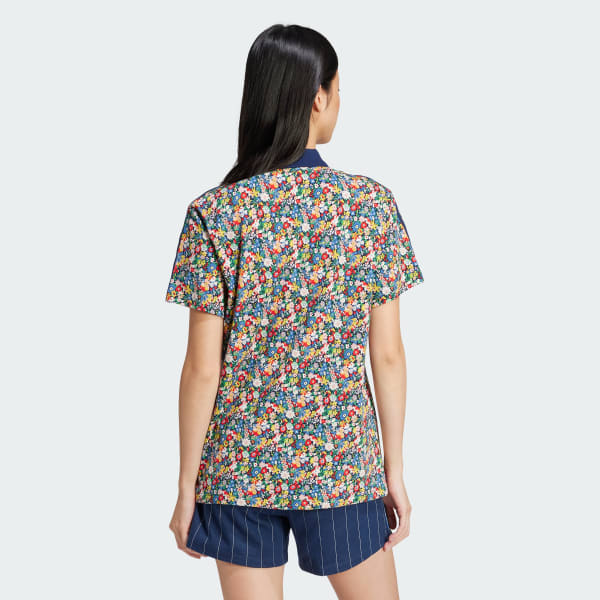 Flerfarvet adidas Originals x Liberty London fodboldtrøje