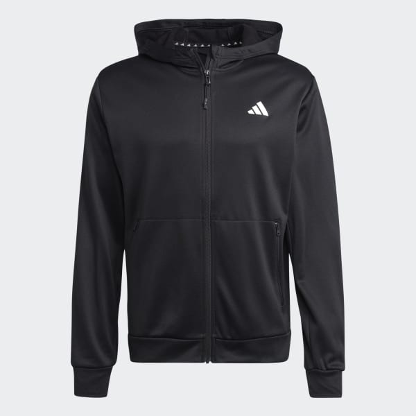 Czerń Train Essentials Seasonal Training Full-Zip Hoodie
