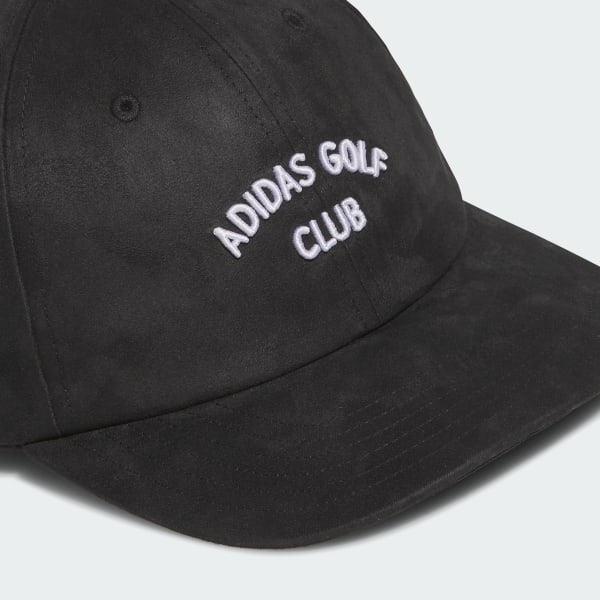 Black Faux Suede 6-panel Hat