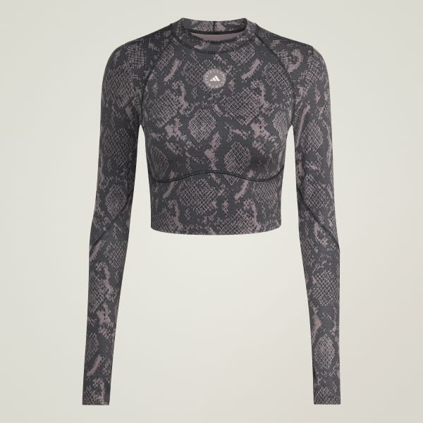 Adidas By Stella McCartney Training Longsleeve Crop Printed
