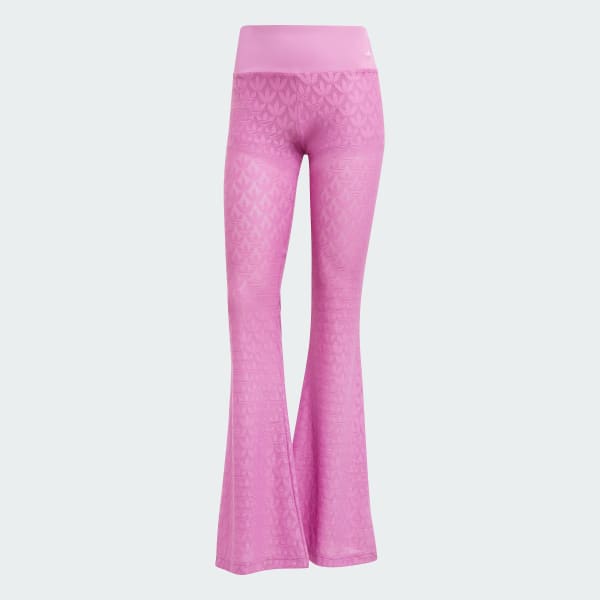 Violeta Pants Fashion Monogram Encaje Acampanados