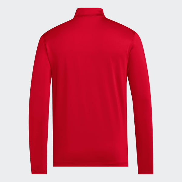 adidas Mens 1/4 Zip Jacket - Red | Free Shipping with adiClub