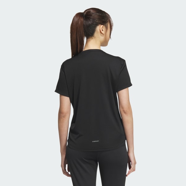 ブラック グラフィック半袖Tシャツ