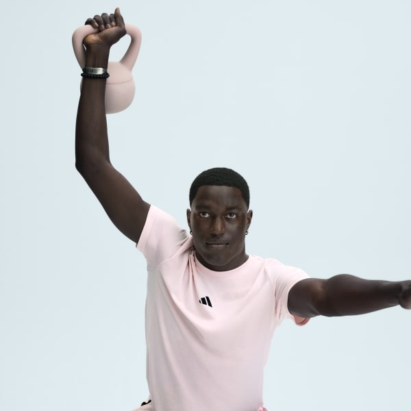 adidas Designed for Training Workout Tee - Pink | Free