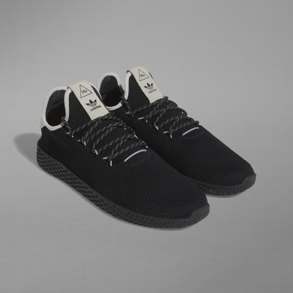 adidas Mens Pharrell Williams Tennis Hu Shoes in OFF White and Core Black