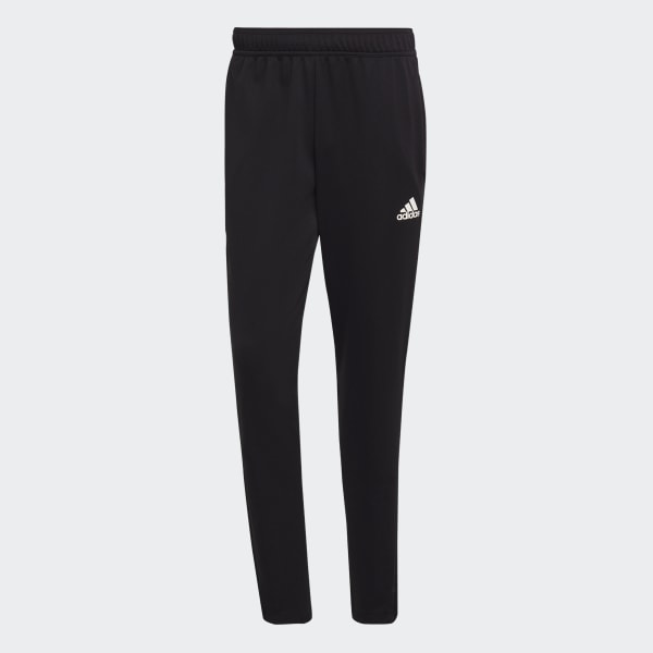 cerná AEROREADY Sereno Slim Tapered Cut 3-Stripes Pants