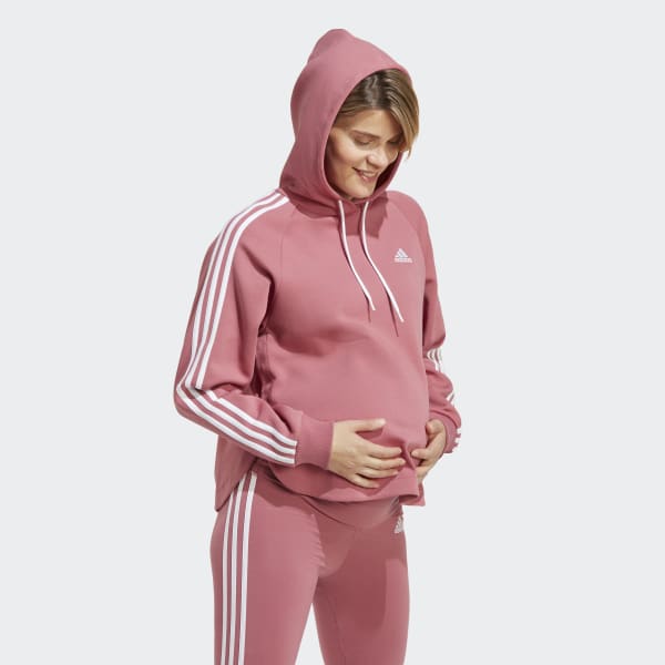 Pink Maternity Over-the-Head Hoodie