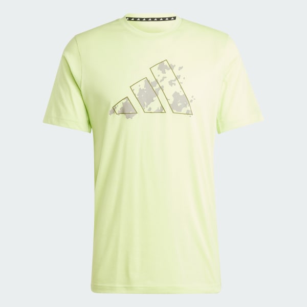 adidas Train Essentials Seasonal Training Graphic T-Shirt - Green ...