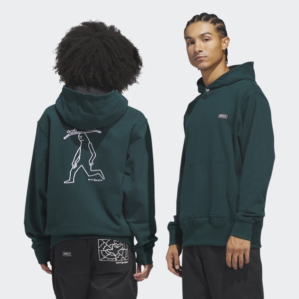 adidas Mark Gonzales スノーボードウェア adidas SKATEBOARDING x MARK GONZALES SKATE HEAD HOODIE - Green