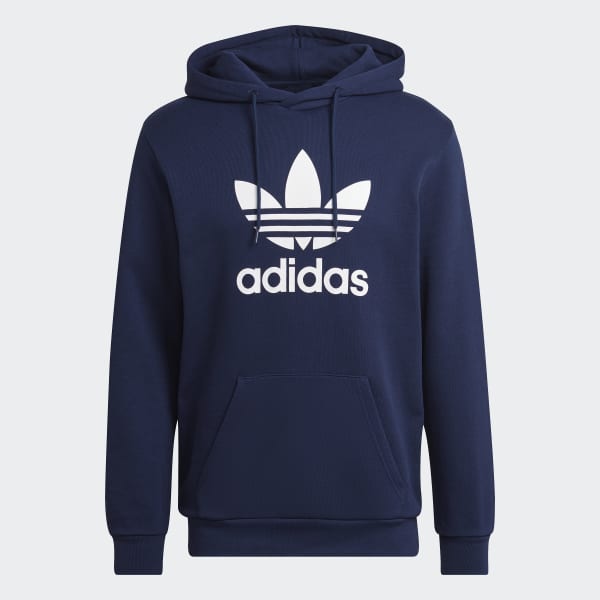 Azul Moletom Capuz Adicolor Classics Trefoil IZP12