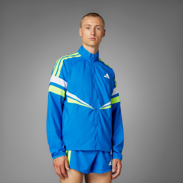 adidas Adizero Retro Running Jacket - Blue | adidas Türkiye