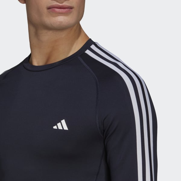 Blue Techfit 3-Stripes Training Long-Sleeve Top DB108