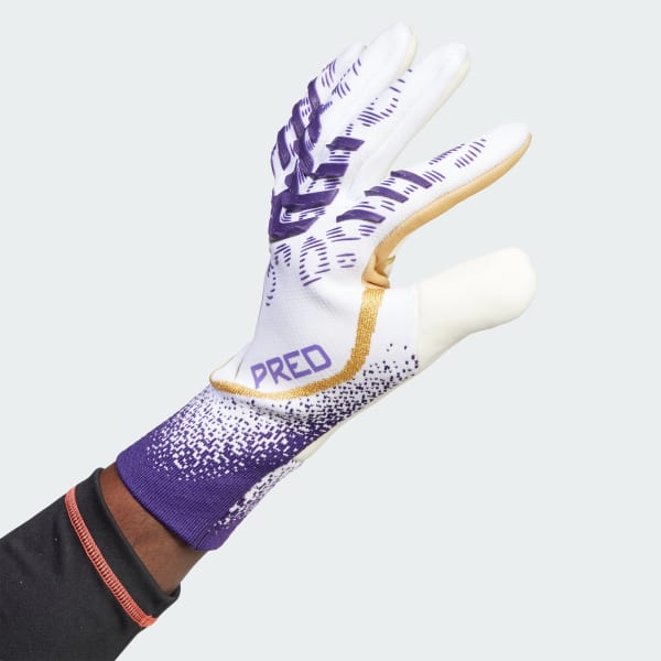 Blanco Guantes de Arquero Predator Pro