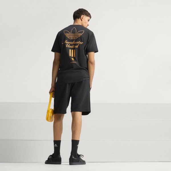 Nero T-shirt con icone della Terrazza del Manchester United