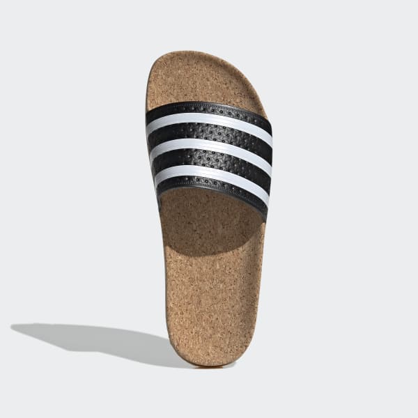 Czerń adilette Cork Slides