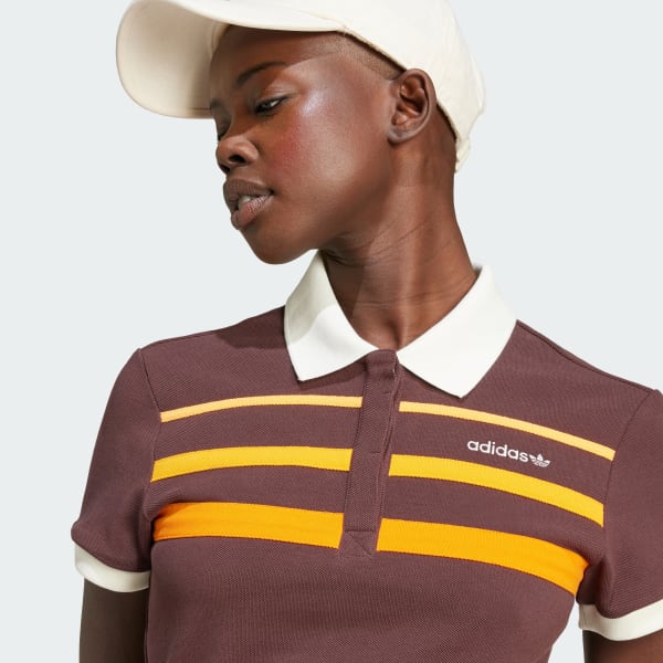 Camisa Polo Slim '80s - Marrom adidas | adidas Brasil Camisa Polo Slim '80s - Marrom adidas | adidas Brasil