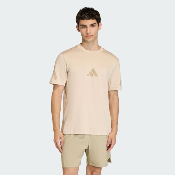Beige adidas Z.N.E. T-Shirt