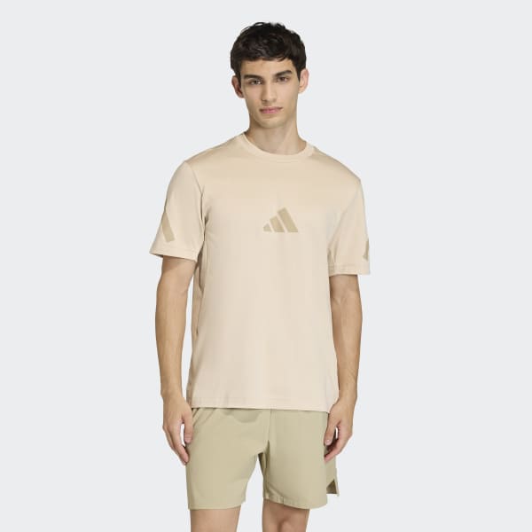 adidas Z.N.E. Tee - Beige | Free Shipping with adiClub