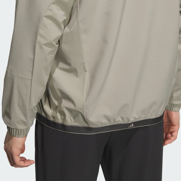 アディダス 【ゴルフ】防風フルジップジャケット - ベージュ