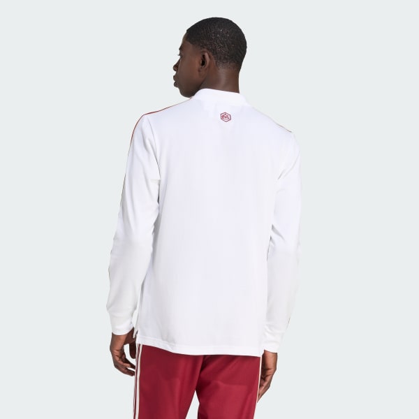 Vit Arsenal Terrace Icons Long Sleeve Pikétröja