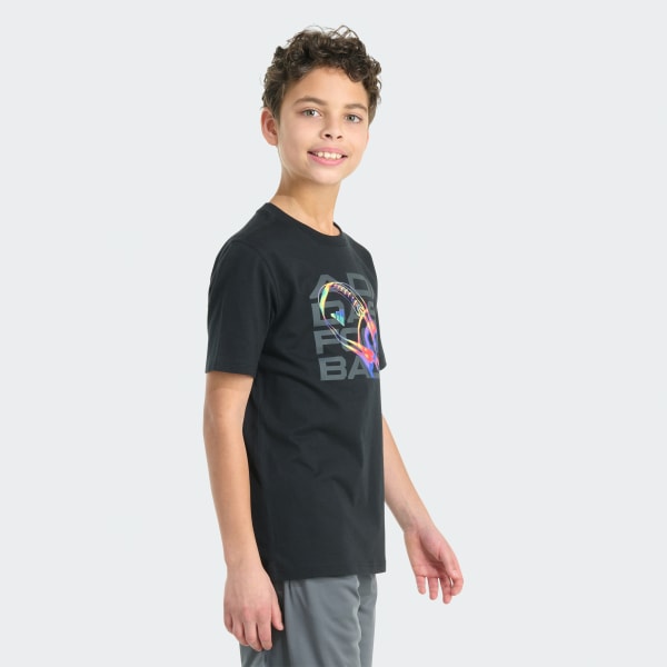 Short Sleeve Flame Football Graphic
Tee