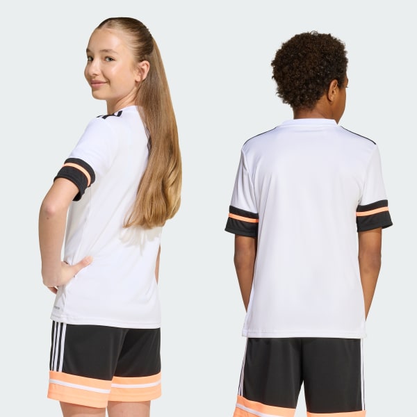 สีขาว เสื้อฟุตบอลแขนสั้น F50 สำหรับเด็ก