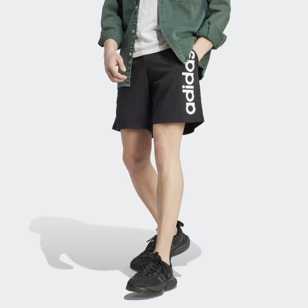 uno mostrador Logro Shorts AEROREADY Essentials Logo Lineal Punto Jersey - Negro adidas | adidas  Peru