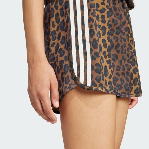 ★adidas★ Satin Shorts Leopard Charcoal adidas Originals Satin Shorts - Multicolor | Free Shipping